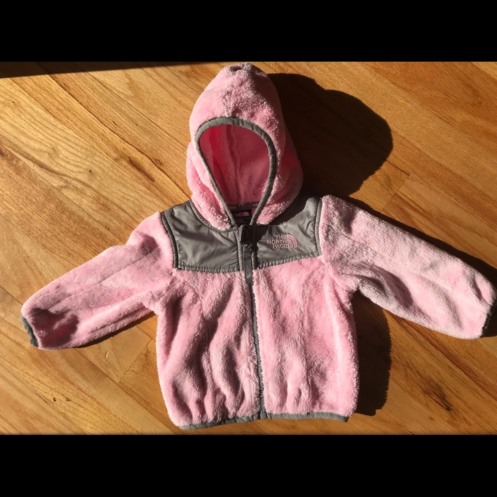 Infant OSO Northface Fleece Pink/ Grey 6-12 months